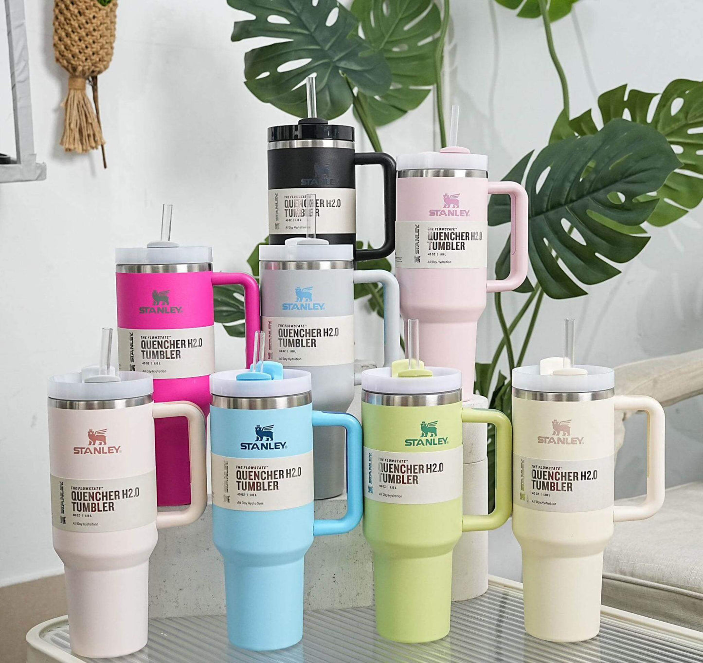 Stanley Premium Plain Tumbler – 40 oz Double-Wall Insulated Stainless Steel (Multiple Colours)